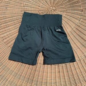 AYBL Jewel Green Ribbed Waist Shorts